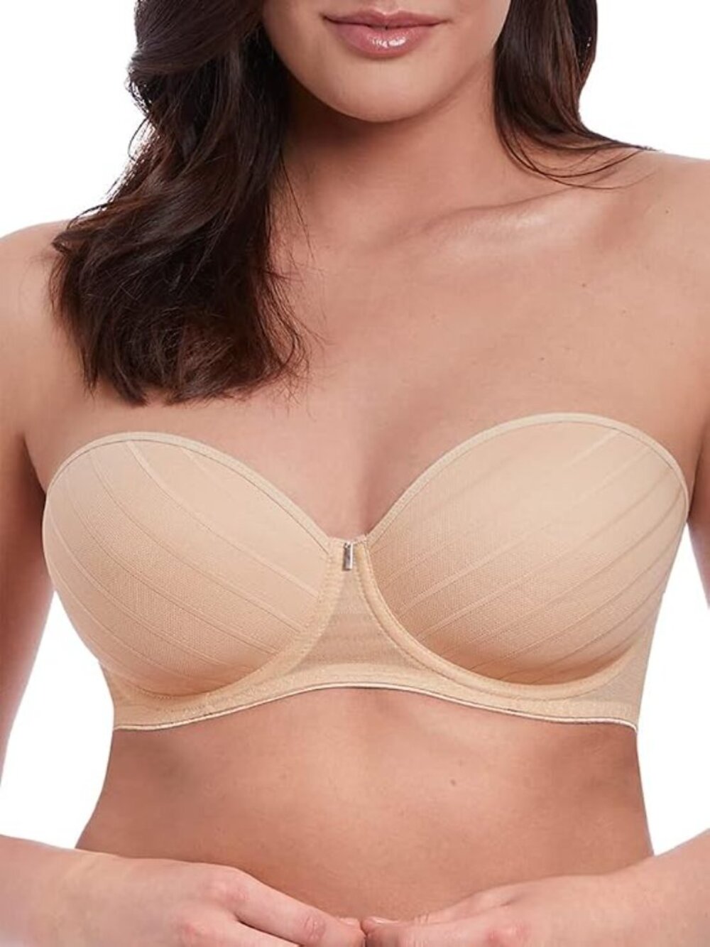 ✨ Freya Cameo Underwire Strapless Bra Style AA3163SAD Size 34H NWT Sand